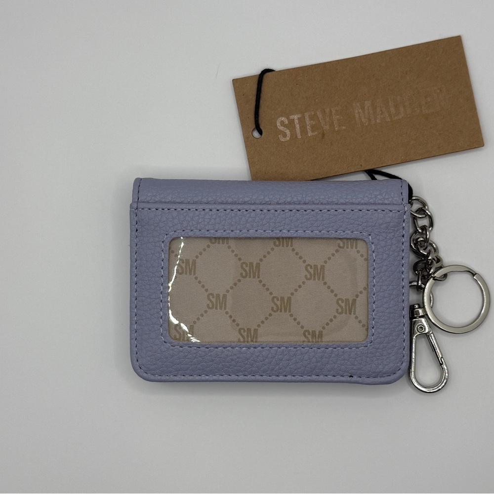Steve Madden Light Purple Card Holder with Keychain